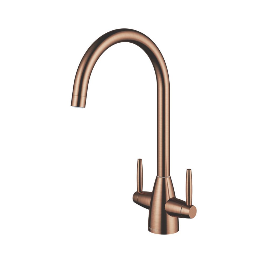 Clearwater Tutti Monobloc Mixer Tap Brushed Copper PVD Screwfix