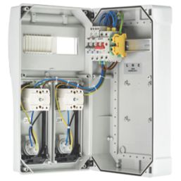 Lewden  32A 30mA 2-Way Non-Metered Switched Caravan Hook Up Point 2x16A With RCBO