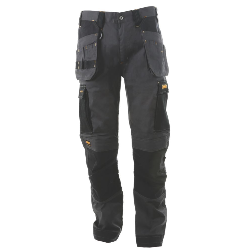 Mens black best sale work trousers