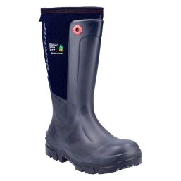 Dunlop Snugboot Workpro Size 9 Black Safety Wellies Screwfix