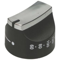 Electruepart KNB2235  Main Oven Control Knob Black & Chrome