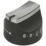 Electruepart KNB2235  Main Oven Control Knob Black & Chrome