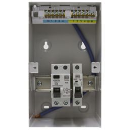 MK Sentry  4-Module 4-Way Populated High Integrity RCD Incomer Consumer Unit