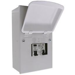 MK Sentry  4-Module 4-Way Populated High Integrity RCD Incomer Consumer Unit