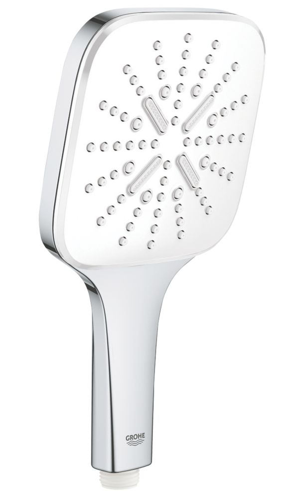 Grohe Vitalio SmartActive Cube Handset Chrome/White 130mm x 177mm