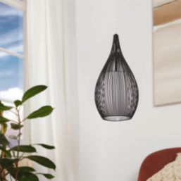 Eglo Razoni Single Pendant Light Black