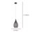 Eglo Razoni Single Pendant Light Black