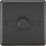 Knightsbridge  1-Gang 2-Way LED Intelligent Dimmer Switch  Matt Black