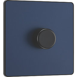 British General Evolve 1-Gang 2-Way LED Dimmer Switch  Blue with Black Inserts