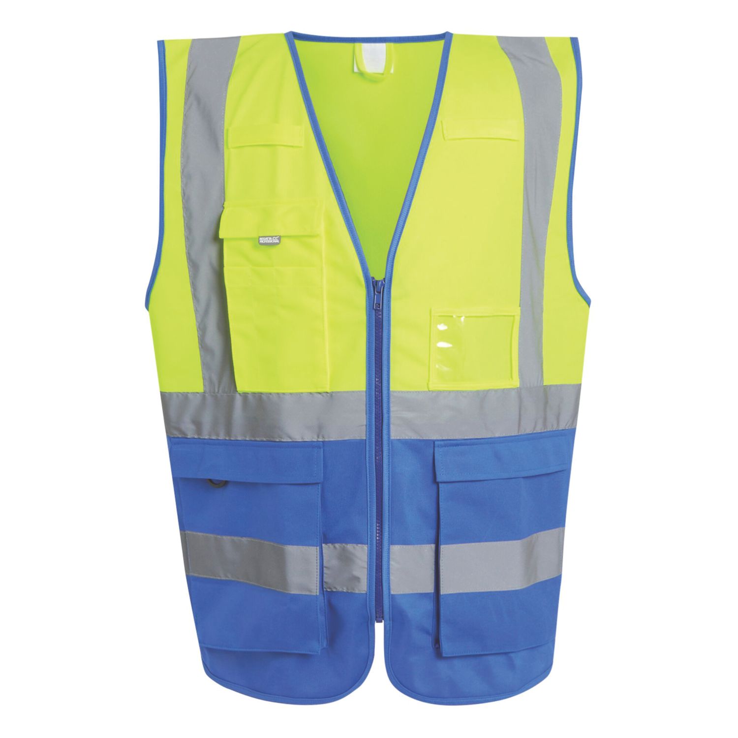 Regatta Pro Executive Hi-Vis Vest Yellow/Royal Blue 3X Large 50" Chest (149VF)