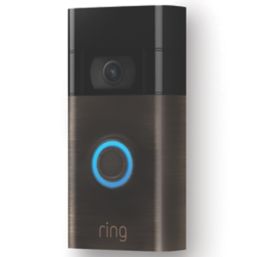 Ring Gen 2 Wired or Wireless Smart Video Doorbell Venetian Bronze