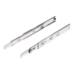 Essentials Steel Full Extension Self-Closing Ball Bearing Drawer Runners 450mm 2 Pack