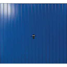 Gliderol Vertical 8' x 6' 6" Non-Insulated Framed Steel Up & Over Garage Door Signal Blue