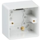 Knightsbridge  1-Gang Surface Pattress  Box 47mm 10 Pack