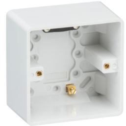 Knightsbridge  1-Gang Surface Pattress  Box 47mm 10 Pack