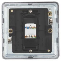 Knightsbridge SFC6SB 1-Gang RJ45 Smoked Bronze with Colour-Matched Inserts