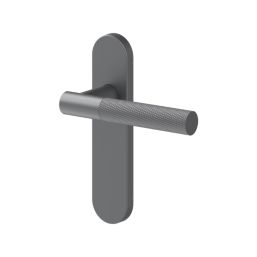 Cooke & Lewis Damgan Lever on Backplate Door Handles Pair Titanium