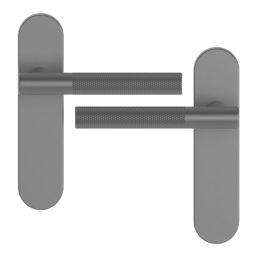 Cooke & Lewis Damgan Lever on Backplate Door Handles Pair Titanium