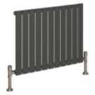 Reina Harley Single 600mm x 770mm 1744BTU Anthracite Horizontal Designer Radiator