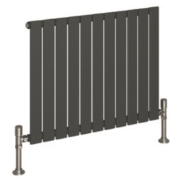 Reina Harley Single 600mm x 770mm 1744BTU Anthracite Horizontal Designer Radiator