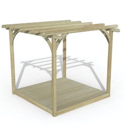 Forest Ultima 8' x 8' (Nominal) Flat Pergola & Decking Kit
