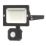 4lite Advantage Outdoor LED Floodlight With PIR Sensor Black 20W 1700lm