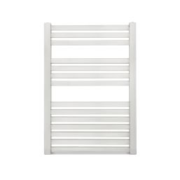 Time 785mm x 550mm 1289BTU Silver Flat Designer Towel Radiator