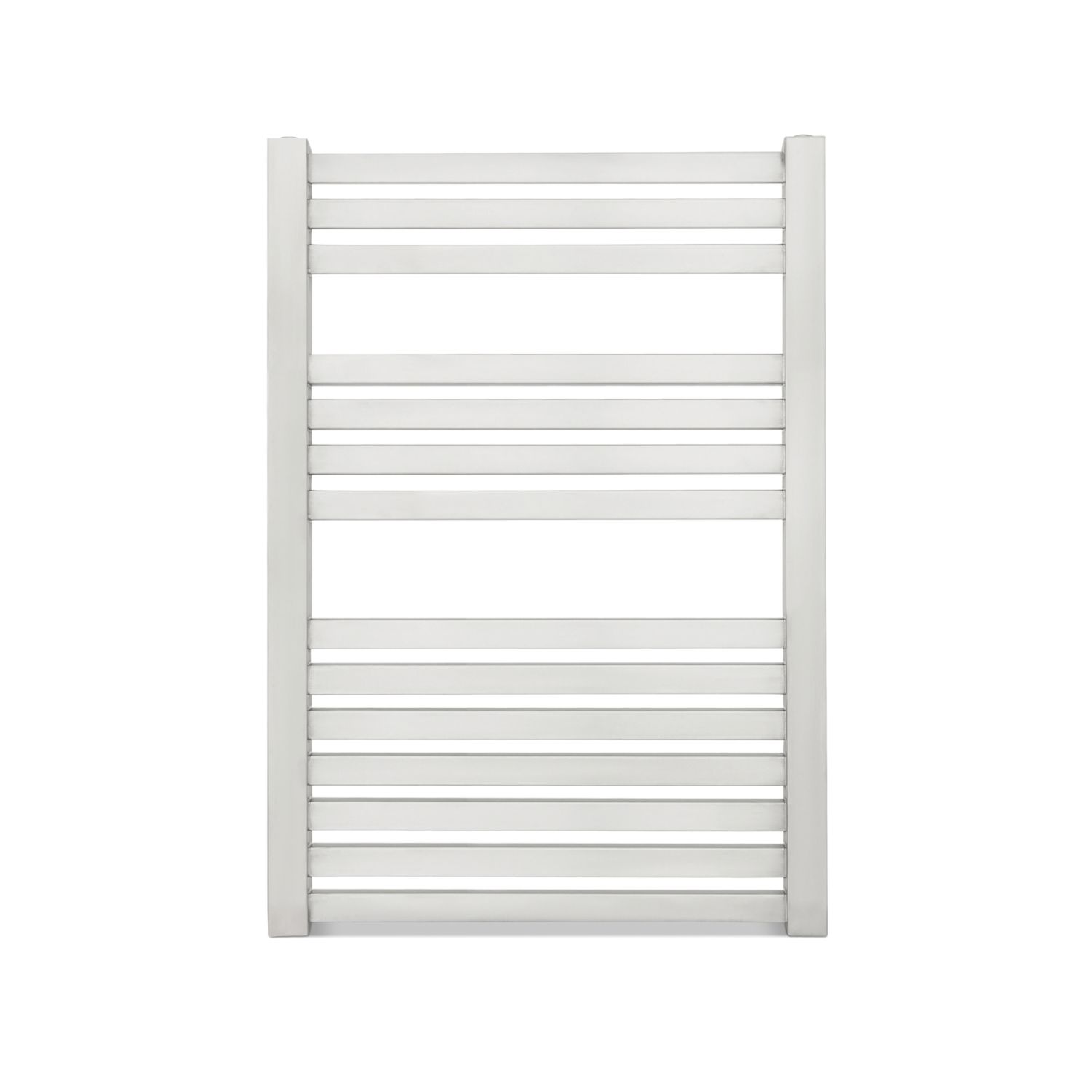 Time 785mm x 550mm 1289BTU Silver Flat Designer Towel Radiator (150KL)
