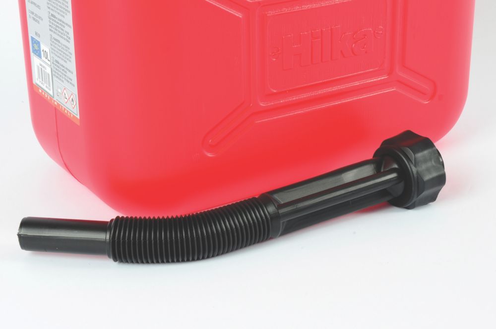 NEILSEN 10L Jerry Can – Red Plastic Fuel Container For Petrol Or Diesel, Includes Spout, CT5928