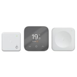 Hive Mini Wireless Heating Smart Thermostat White/Grey - Screwfix