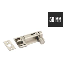 Smith & Locke Necked Door Bolt Silver 50mm