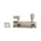 Smith & Locke Necked Door Bolt Silver 50mm