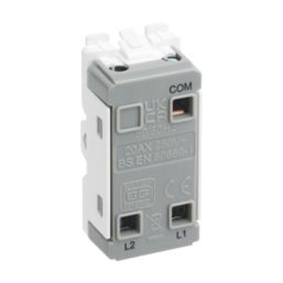 British General Nexus 20A Grid SP Control Switch Brushed Steel