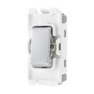 British General Nexus 20A Grid SP Control Switch Brushed Steel