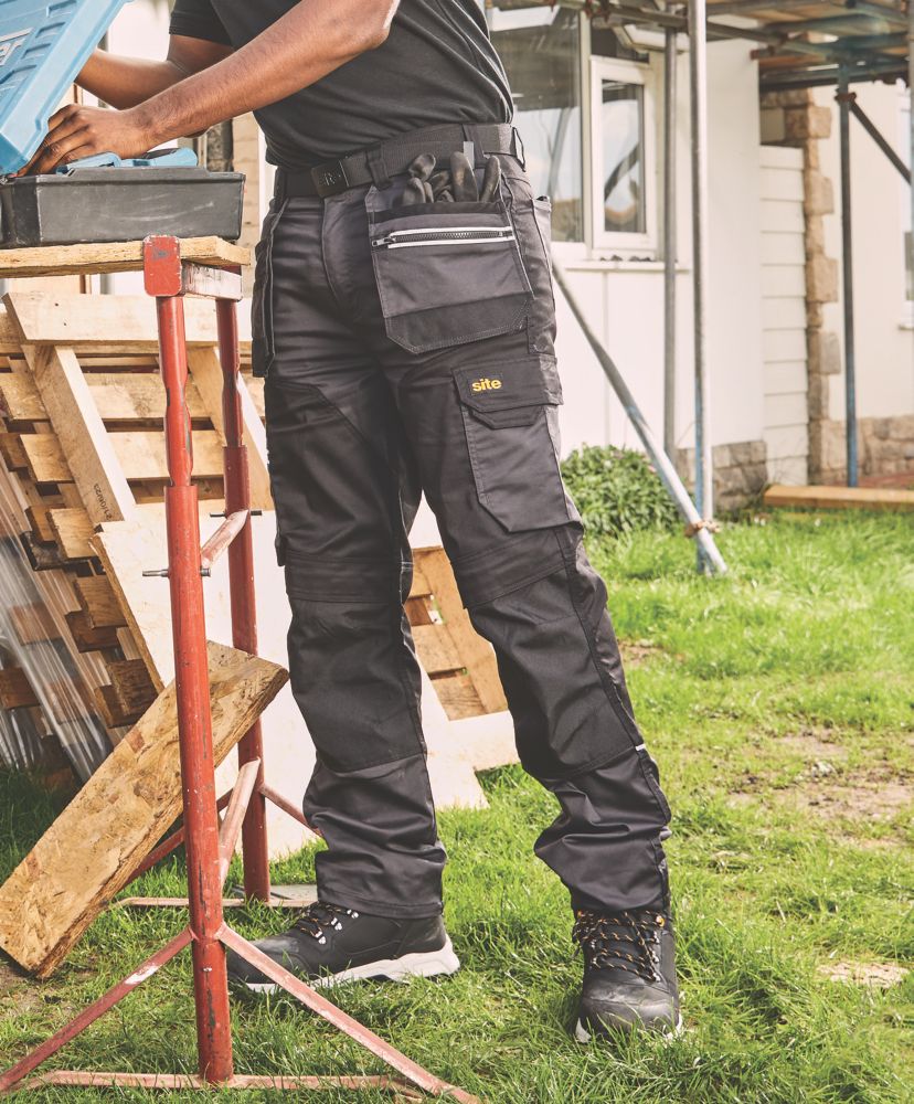 Site Kirksey Stretch Holster Trousers Grey/Black 34