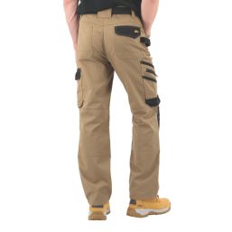 Site Coppell Work Trousers Tan/Black 36" W 32" L