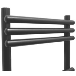 Towelrads 500mm x 400mm 743BTU Black Flat Designer Towel Radiator
