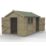 Forest Timberdale 8' 6" x 12' (Nominal) Reverse Apex Tongue & Groove Timber Shed with Assembly