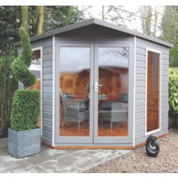 Shire Larkspur 8' x 8' (Nominal) Hip Shiplap T&G Timber Summerhouse