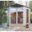 Shire Larkspur 8' x 8' (Nominal) Hip Shiplap T&G Timber Summerhouse