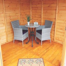 Shire Larkspur 8' x 8' (Nominal) Hip Shiplap T&G Timber Summerhouse