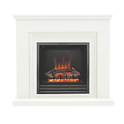 Be Modern Stanton Electric Fireplace White 1170mm x 330mm x 1058mm