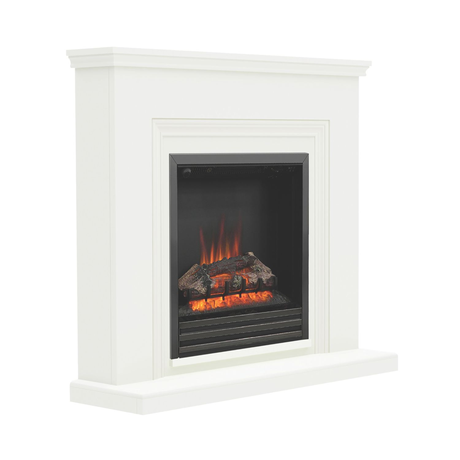 Be Modern Stanton Electric Fireplace White 1170mm x 330mm x 1058mm (150TT)
