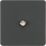 Knightsbridge  1-Gang F-Type Satellite Socket Anthracite