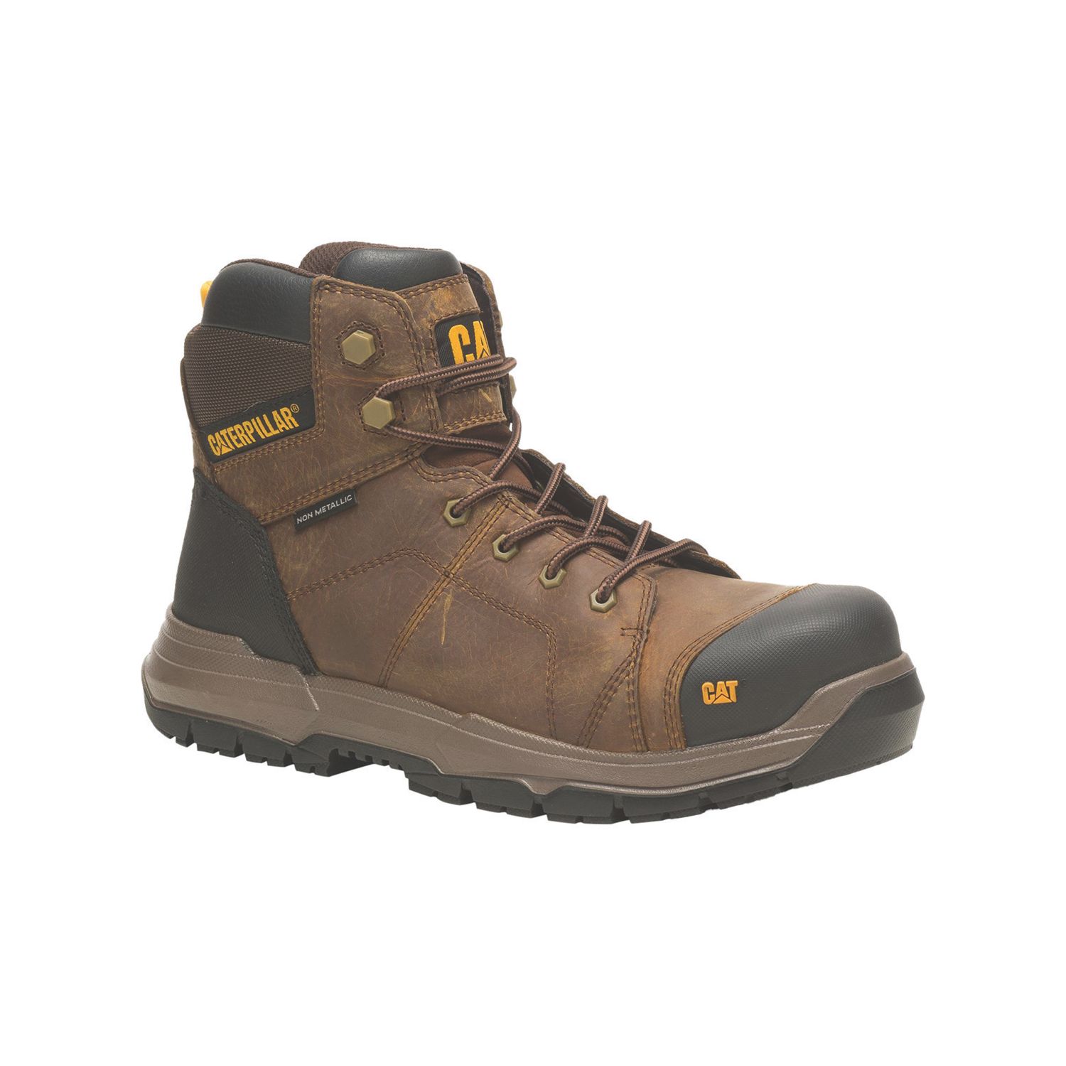 CAT Crossrail 2.0 Size 13 Brown Waterproof Safety Boots (150XK)