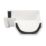 FloPlast  uPVC 90° Square Gutter Angle White 114mm