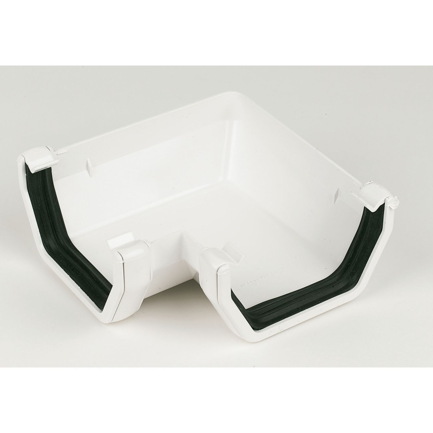 FloPlast uPVC 90° Square Gutter Angle White 114mm (15137)