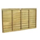 Forest Super Lap  Fence Panels Natural Timber 6' x 4' Pack of 10