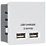 LAP  Modular 3.1A 15.5W 2-Outlet Type A USB Socket White