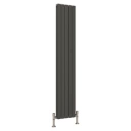 Reina Harley Double 1800mm x 350mm 3467BTU Anthracite Vertical Designer Radiator